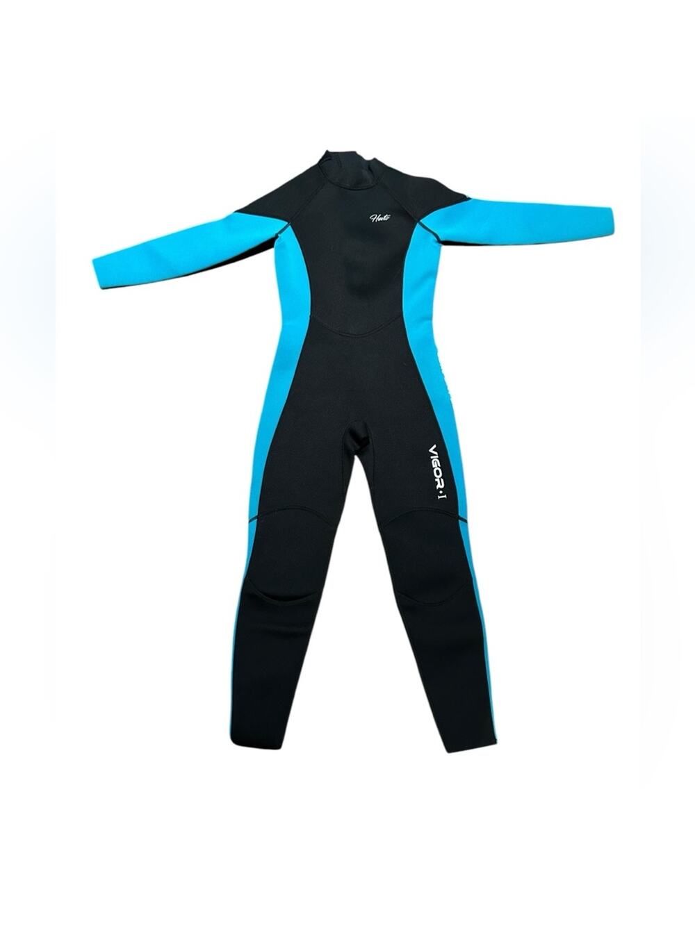 Hevto Youth 16 One Piece Wetsuit - Black and Blue